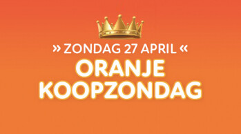 27 april: Oranje Koopzondag!