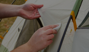 Tent schoonmaken