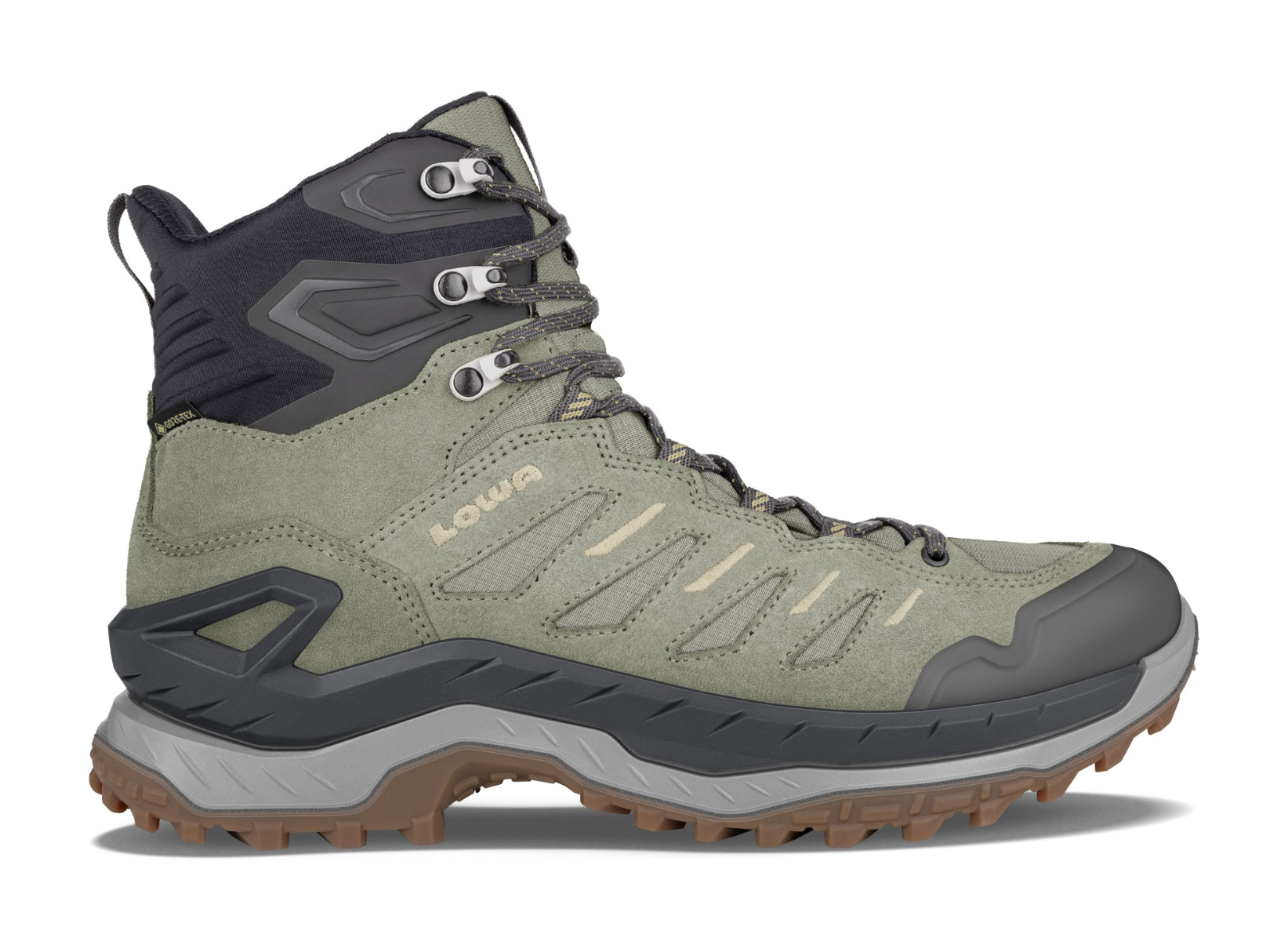 Lowa Renegade GTX MID L Uni Schoenen Groen - Trailrunshop