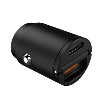 Celly Autolader USB-A + USB-C 30W zwart