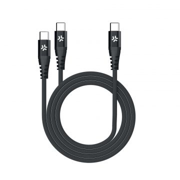 Celly Oplaadkabel USB-C naar 2x USB-C