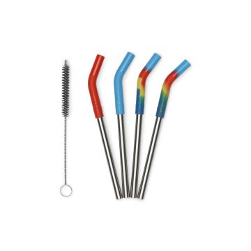 Klean Kanteen Straw 4 Pack - 8mm short - Multi Color