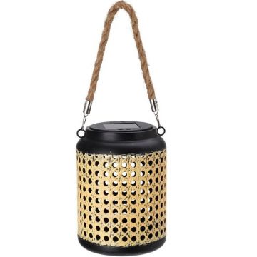 Rotan Solarlamp medium