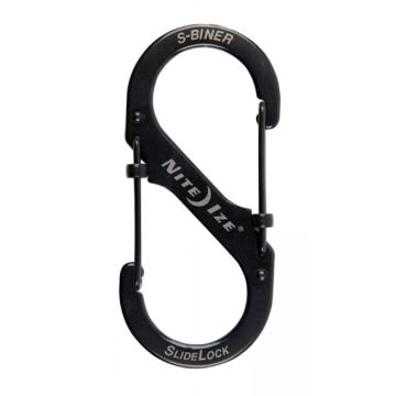 Nite Ize S-Biner Karabijnhaak Slidelock Zwart