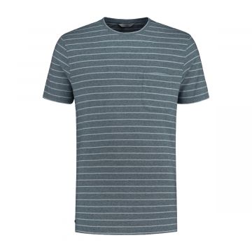 Blue LOOP Pure Stripe T-Shirt