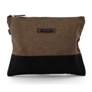 Barebones Neelum Large Zipper Pouch Khaki