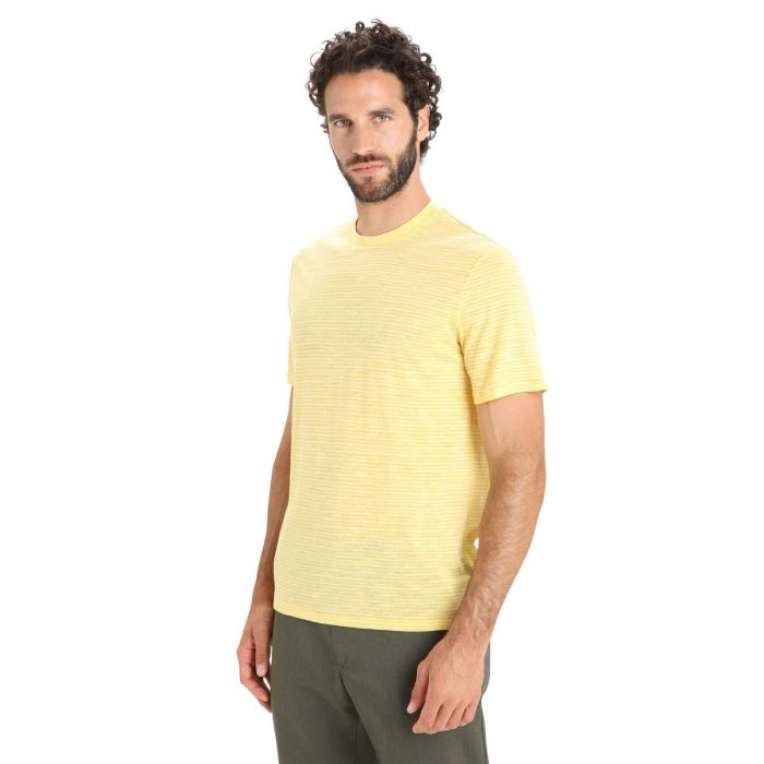 Icebreaker M Merino Linen SS Tee Stripe