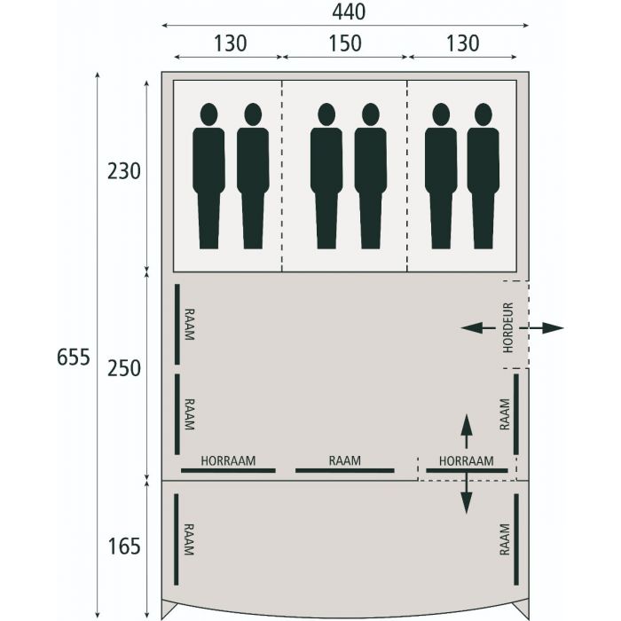 Safarica Tunneltent Indian Hills 440 Air