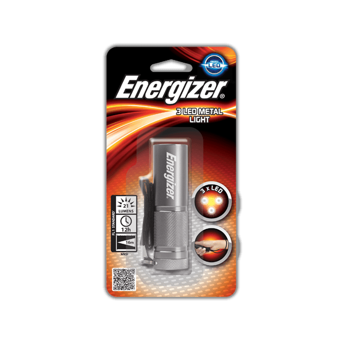 Energizer Zaklamp 3 Led Metal Light 3xAAA