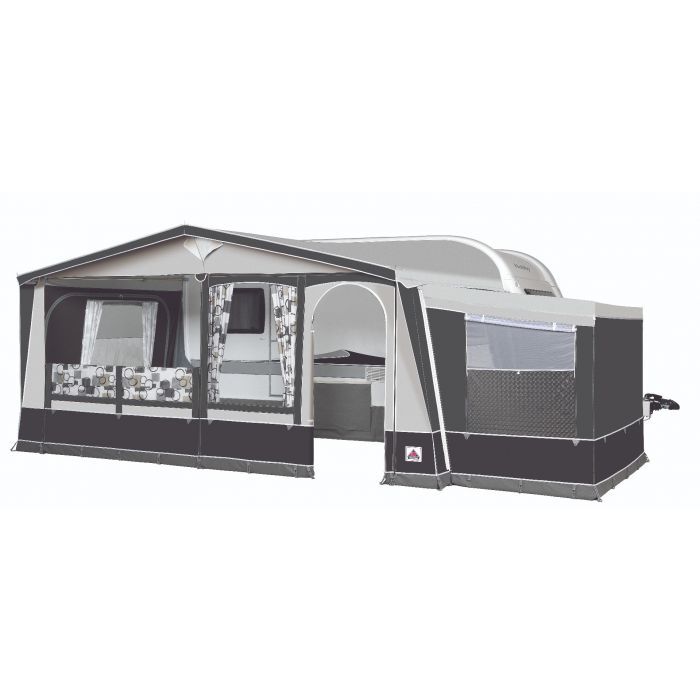 Voortent caravan, Caravan, caravanvoortent, voortent, voortenten, caravanvoortenten, Dorema, luifel, omloopmaat, caravanluifel