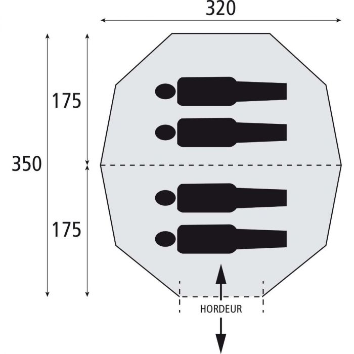 Tunneltent, tunneltenten, kampeertent, gezinstent, Bardani