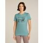 Icebreaker W Merino 150 Tech Lite SS Lite Tee Lake View