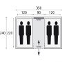 Bardani Vis-A-Vis Tent Amigo 350 RSTC