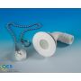 Afvoerplug Wit Haaks 19 Mm Compleet