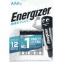 Energizer Max Plus Lr03 Aaa Bl4