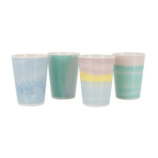 Bo-Camp Pastel Beker Barfleur 4 stuks